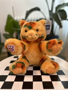 Build A Bear Kürbis Kätzchen Halloween Stofftier Stofftier ausgekleidet 2024 A - Bild 1 von 3