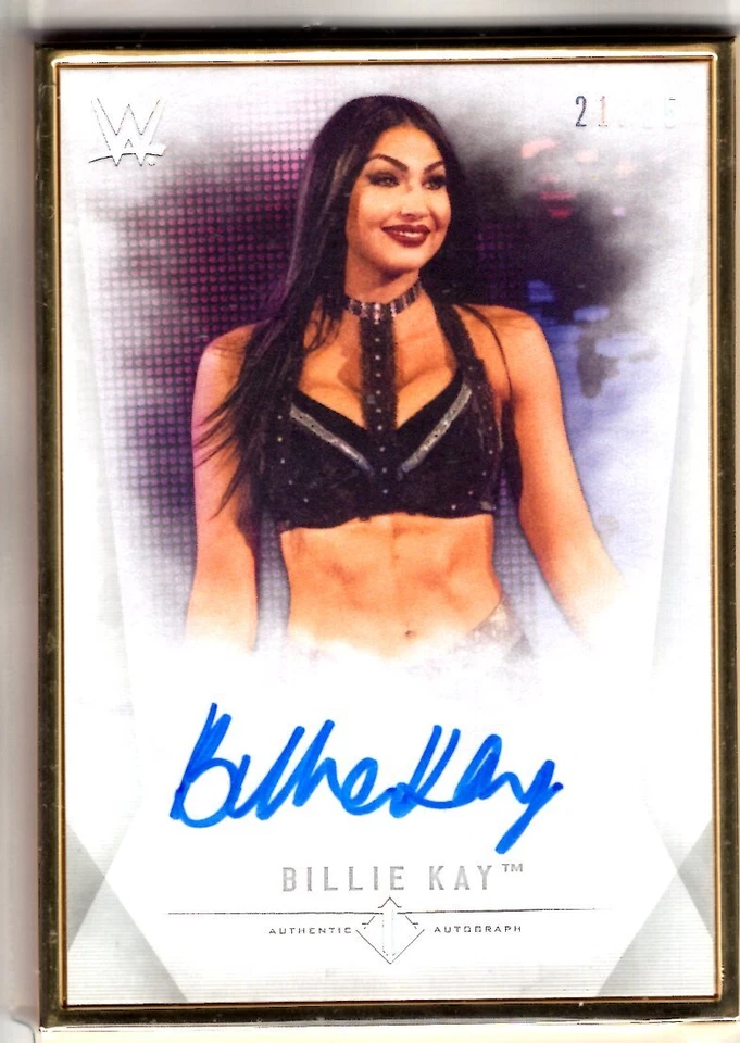 2019 Topps WWE Transcendent Auto BILLIE KAY Gold Framed 21/25 AUTOGRAPH - Image 1 of 1