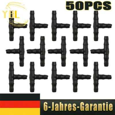 T- Steckverbinder Schlauchverbinder Erweiterungsstück Tröpfchenbewässerung DE - Bild 1 von 4