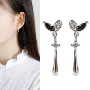 Ohrstecker Ohrhänger Blätter Sterling Silber 925 Damen Ohrringe Blatt - Bild 1 von 5