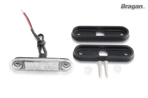 ADDITIONAL LED ALTERATION 12v 24v Amber Flush LED Marker Light Clear Lens Lamp - Picture 1 of 11