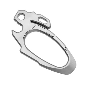 Titanium Keychain Multi Tools Pry Bar Crowbar Wrench Bottle Opener Outdoor EDC - Picture 1 of 9