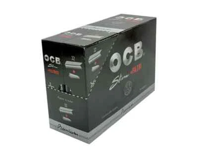 OCB Slim Premium Black King Size Rolling Papers & Filter Tip - Image 1 of 2