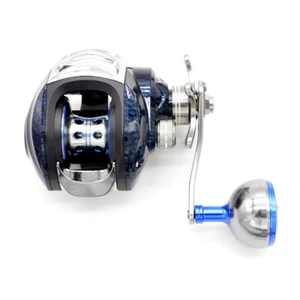 Low Profile Baitcaster Lure Fishing Reel 7 Bearings 7.1:1 Smooth Right/Left Hand - Picture 1 of 14
