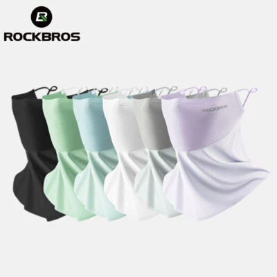 ROCKBROS Ciclismo Anti-UV Bufanda Facial Seda Hielo Transpirable Protector Solar Máscara Solar Foto 1 de 4