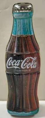 o'o'o . COCA-COLA COLLECTIBLE TIN w/ Lid . Retro 1950s Bottle . with COKE STRAWS - Image 1 of 4