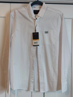 Men's Perry Ellis America Button up Bright White Long Sleeve Shirt Small NWT - Image 1 of 4