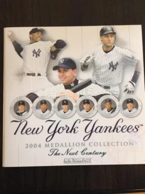 Libro colección medallón 2004 New York Yankees NY Post 2004 Jeter Rodríguez Foto 1 de 4