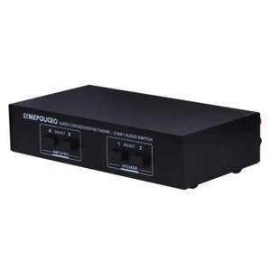 Passive 2 In 2 Out 2CH Audio Switcher Splitter Comparator Speaker Switch - Picture 1 of 6