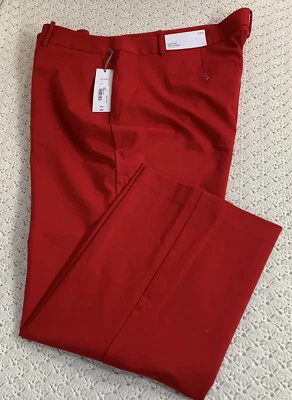 NWT $54 Liz Clairborne Red Slimming SOPHIE Trouser Pants Work Casual 24W - Image 1 of 4