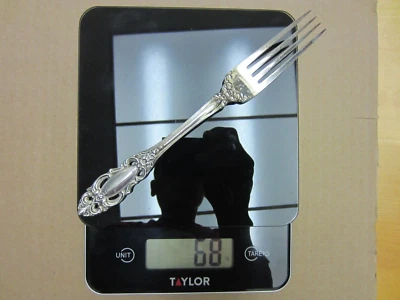 1 Toalla Gran Duquesa Esterlina 1973 Plata Tenedor de Cena 68 g Sin Monograma 7 5/8" Foto 1 de 4