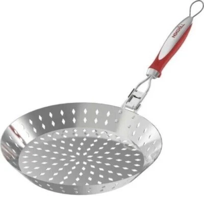 Correa para sartén de cocina Nexgrill Revelry cesta roja agarre cómodo acero inoxidable Foto 1 de 4