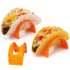 8 Pc Taco Stands Tortilla Shell Fajita Holder Rack Stand Dinner Table Kids Party - Picture 1 of 1