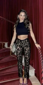 Zara sequin pants limited edition size XS High Waisted Sparkly See Thru 9083/102 - Picture 1 of 11