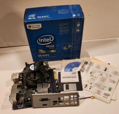 Intel DG45FC Media Series G45 Mini-ITX Intel Core 2 Duo e8500 3.16ghz 4gb DDR2 - Image 1 of 4