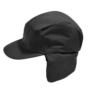 Sombrero Lululemon Trapper Puff Talla XS/S Orejeras Aisladas Gorra Negra - Imagen 1 de 8
