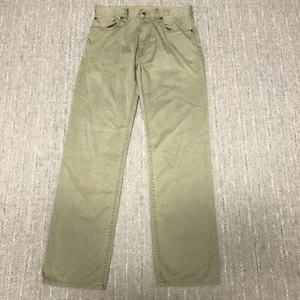 Polo Ralph Lauren 650 Straight Leg Pants Men’s Size 30x32 Green Cotton Chino - Picture 1 of 13