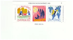 SCHWEDEN SC.1553 INTER, JUGENDJAHR KINDERGEMÄLDE POSTFRISCH S/S BKPG21 - Bild 1 von 1
