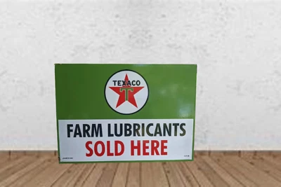 Texaco Farm  Porcelain Enamel Heavy Metal Sign 24  Inches Double  Side - Image 1 of 2