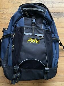 Zoot Triathlon Backpack Transition Gym Bag Multiple Pockets Black/blue Ts3