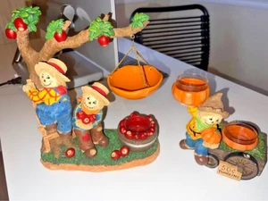 Yankee Candle Scarecrow Apple Tree Warmer/Burner Herbst Thanksgiving - Bild 1 von 6