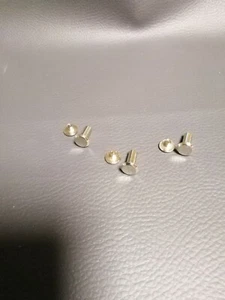 10 Schraubniete, runder Flachkopf, 9 x 10 mm, Metall-Silber - Bild 1 von 3