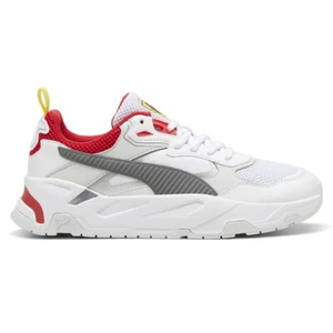 Puma Scuderia Ferrari Trinity Lace Up Mens White Sneakers Casual Shoes 30857702 - Picture 1 of 6