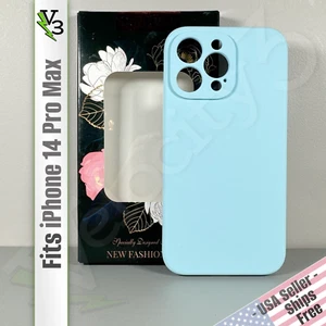 Case for iPhone 14 Pro Max - Ice Blue | Silky Smooth Liquid Silicone | Slim Fit - Picture 1 of 15