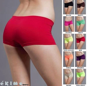 Seamless Club Dance Exercise Activewear Yoga Boy shorts Mini Panties Bike Shorts - Picture 1 of 33