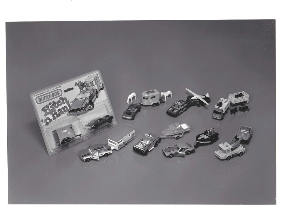 Matchbox / Lesney b & w press release picture "Hitch 'n Haul" Two-Packs - Image 1 of 1