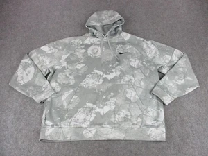 Nike Therma-FIT Hoodie Mens XL Pullover Camo Swoosh Sweatshirt Athletic Training - Picture 1 of 11