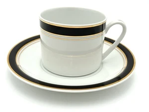 Crown Porcelain Prestige 6 Oz. Teacup & Saucer Oven Safe Made in Thailand - Picture 1 of 6