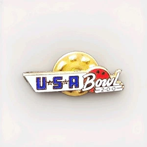 Bowling Anstecknadel USA Bowl 200 Serie Club Award Emaille Sammlerstück - Bild 1 von 10