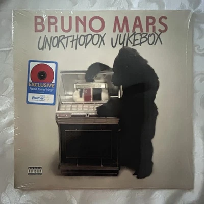 Bruno Mars - Unorthodox Jukebox Neon Coral Vinyl LP Walmart Exclusive Sealed - Image 1 of 2
