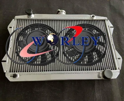 Radiador y ventilador de aluminio apto para Sunbeam Alpine Series V 1.7L I4 1965-1968 1967 MT Foto 1 de 4