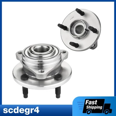 Par de bujes y cojinetes de rueda delantera para Cobalt Saturn Ion Pontiac G5 4 orejetas sin ABS Foto 1 de 4