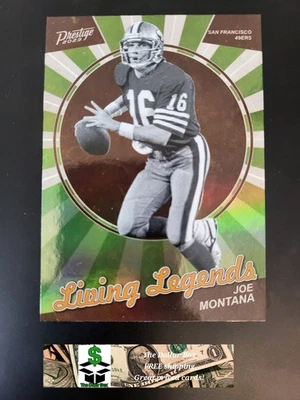 2023 Panini Prestige Joe Montana LIVING LEGENDS Card #LL-23 49ERS HOF - Image 1 of 2