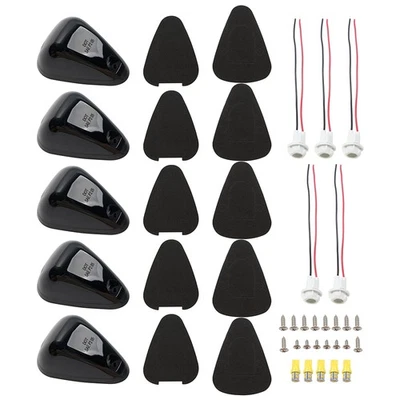 5 piezas luces LED de humo para techo de cabina marcador ámbar para Ford F-350 F-250 F450 Super Duty Foto 1 de 4