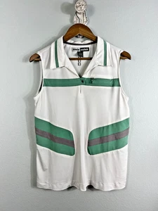 Camisa de golf Jamie Sadock sin mangas para mujer GRANDE blanca tenis - Imagen 1 de 10
