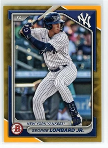 George Lombard Jr. 2024 Bowman Draft Gold #/50 #BD-118 New York Yankees RC - Bild 1 von 2