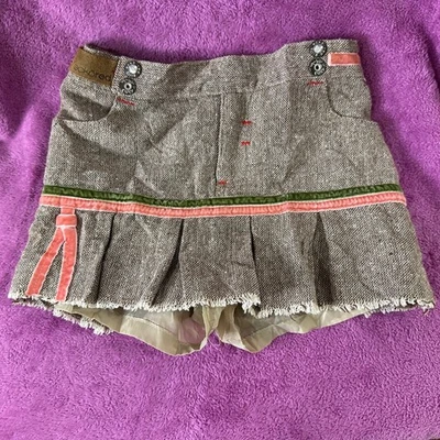Ecko красный Kids девочек твид плиссированные юбка шорты коричневый розовый зеленый - Изображение 1 из 4