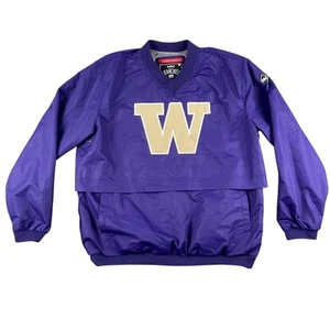 Franchise Club Pullover Herren L Lila Washington Huskies NCAA Windbreaker Jacke - Bild 1 von 13