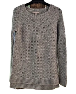 Suéter gris tejido grueso hilo italiano pequeño Banana Republic para mujer usado en excelente estado - Imagen 1 de 4