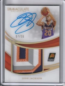 2018-19 Panini Immaculate Josh Jackson Acetate 4 Color Patch Auto /10 Suns - Picture 1 of 2