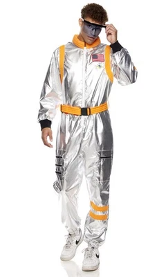 Disfraz de astronauta aterrizaje lunar para hombre Foto 1 de 4