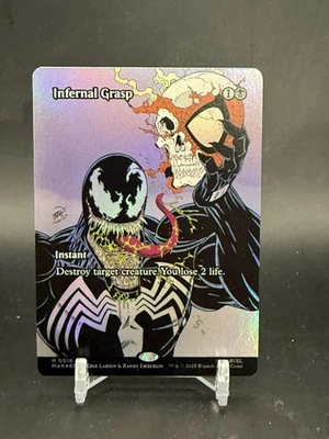 MTG: Spider-Man Infernal Grasp Foil Borderless #M0018 NM - Image 1 of 3