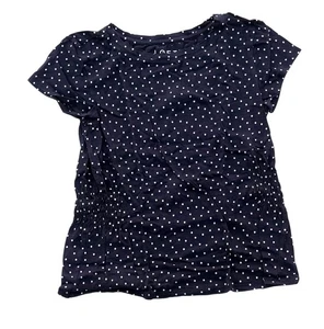 Ann Taylor LOFT Polka Dot Shirt Top Short Sleeve Blouse Women's Size Extra Small - Picture 1 of 12