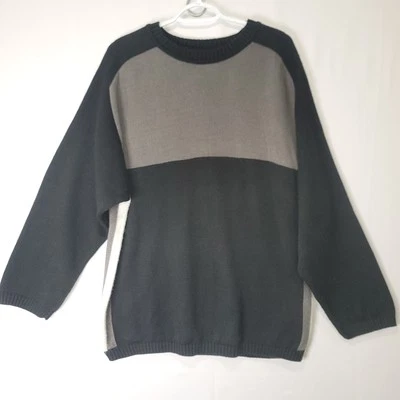 Bugle Boy Gold Crest Vintage Knit Striped Sweater Men's Size Large - Image 1 of 4