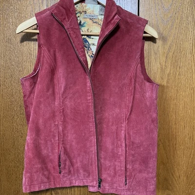 Ruff Hewn Stable Vest  Shell Genuine Leather Pink Color Women’s Small Size - Image 1 of 4