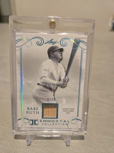 Babe Ruth bat card 2017 Immortal Collection Game-Used NY Bat Card 5/20 - Picture 1 of 2